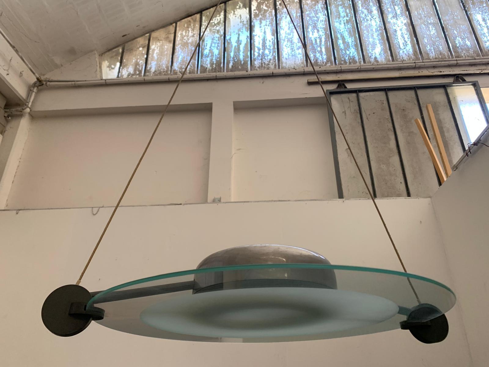 Moderno Lampadario Cyclos di Michele de Lucchi per Artemide, anni '80 in vendita