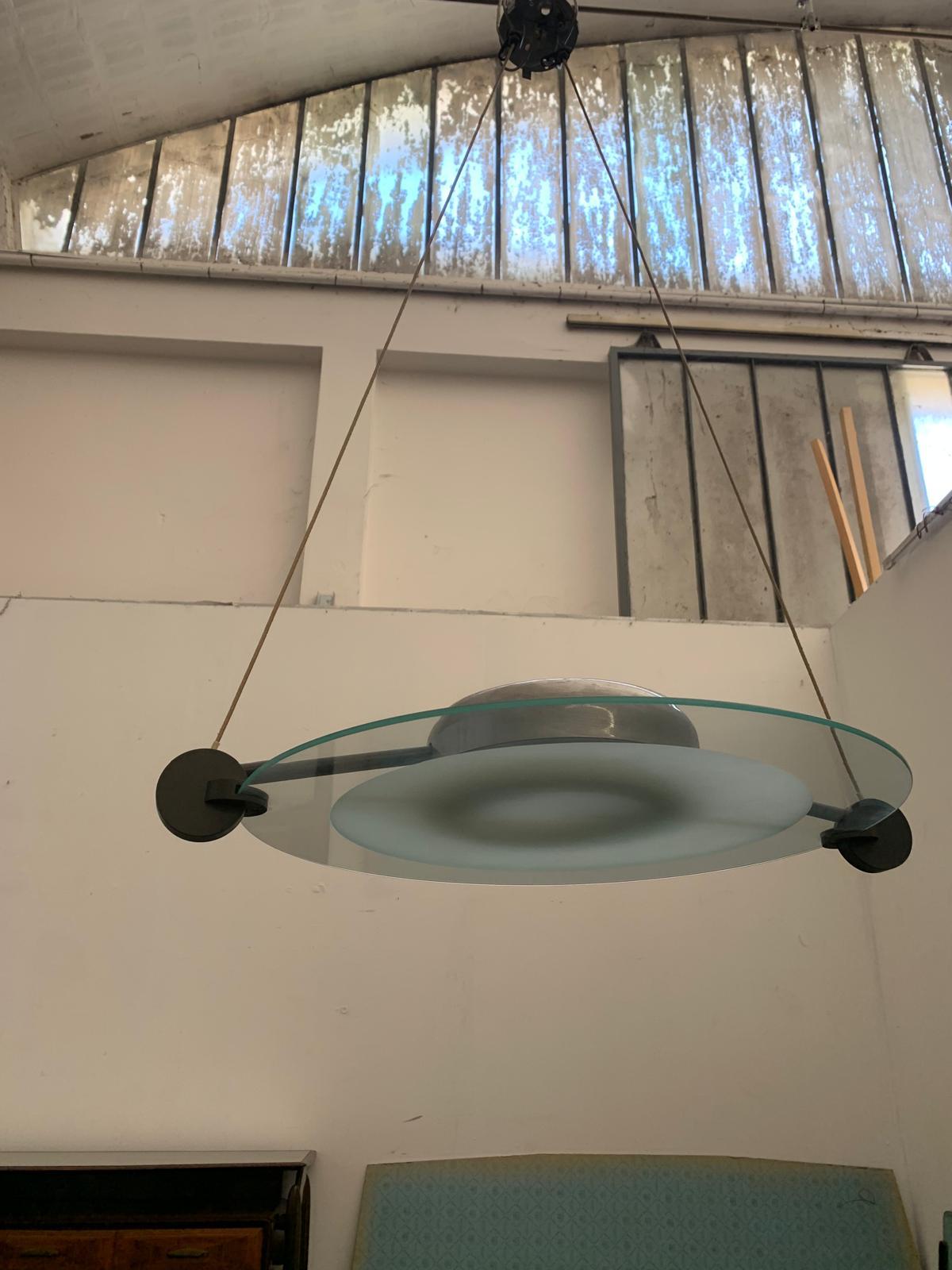 Italiano Lampadario Cyclos di Michele de Lucchi per Artemide, anni '80 in vendita