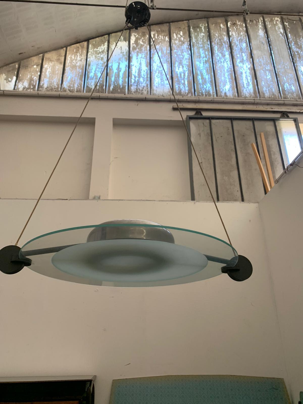Lampadario Cyclos di Michele de Lucchi per Artemide, anni '80 in vendita 2
