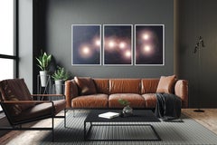 Osa Mayor, Tríptico de Astronomía de la Era Espacial, Impresión Giclée sobre Papel en Tonos Oscuros