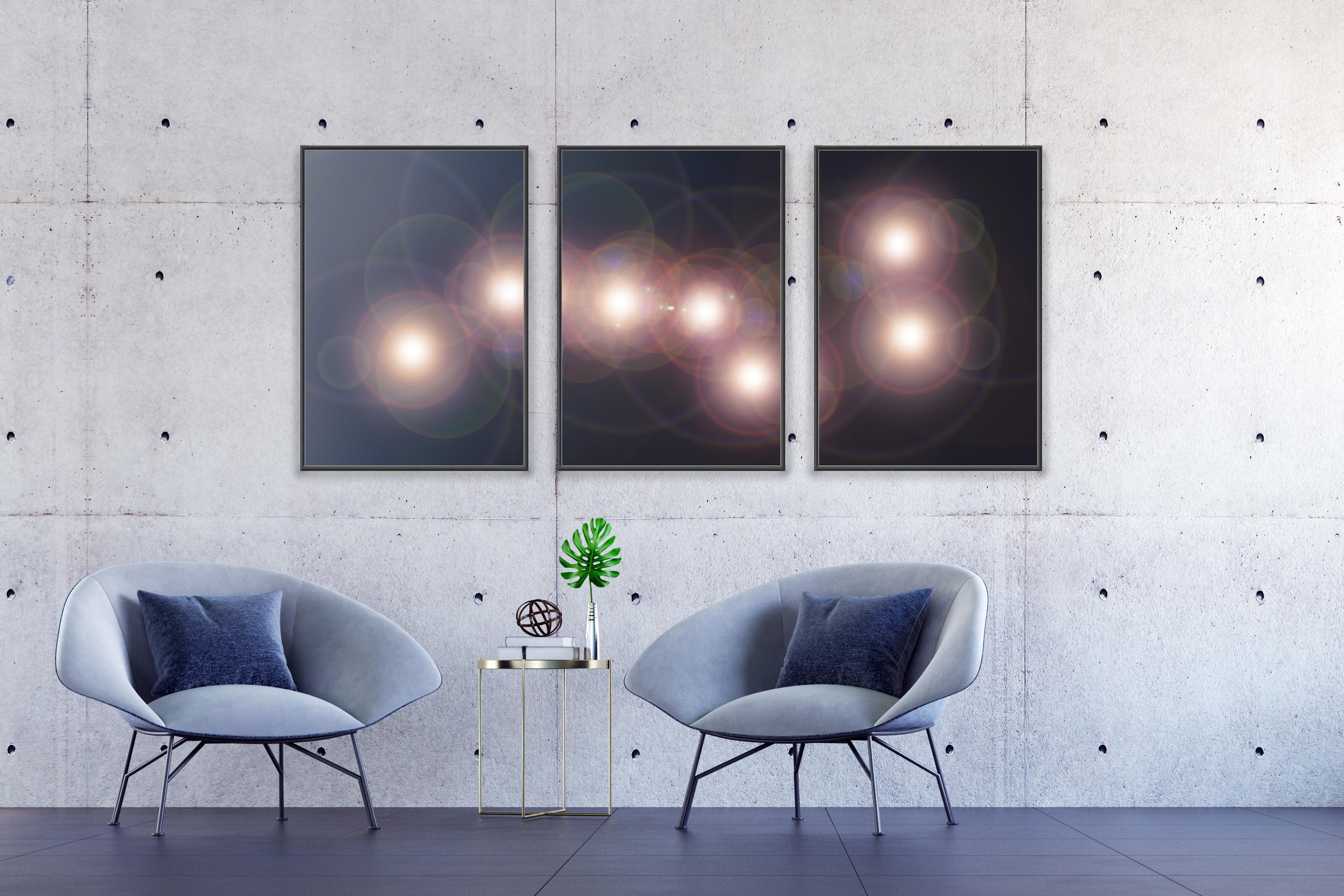 Osa Mayor, Tríptico de Astronomía de la Era Espacial, Impresión Giclée sobre Papel en Tonos Oscuros en venta 2