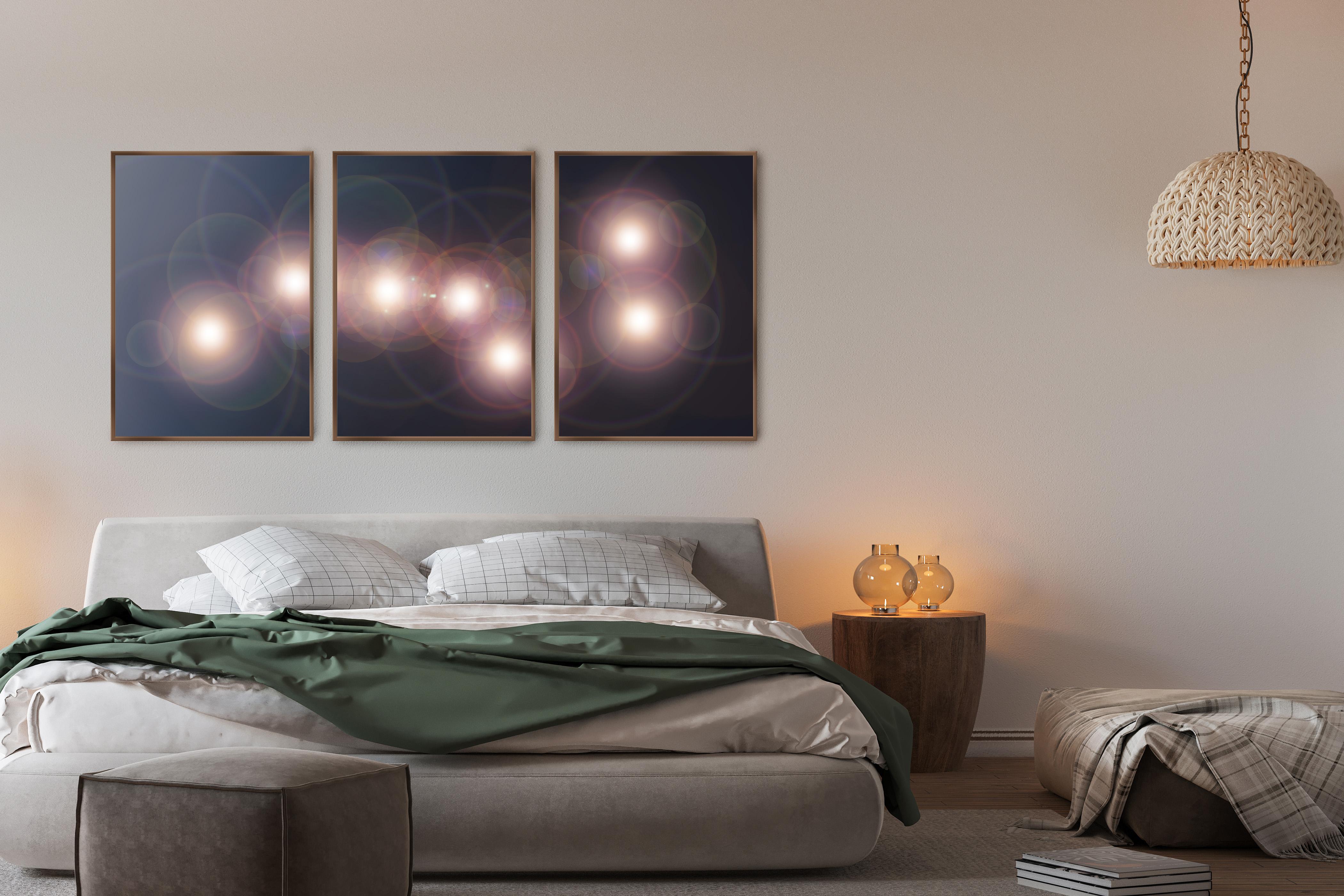 Osa Mayor, Tríptico de Astronomía de la Era Espacial, Impresión Giclée sobre Papel en Tonos Oscuros en venta 4