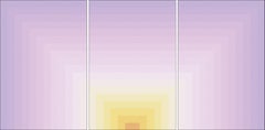 Aube infinie, impression à tirage limité, champ de couleur Abstraction géométrique en rose