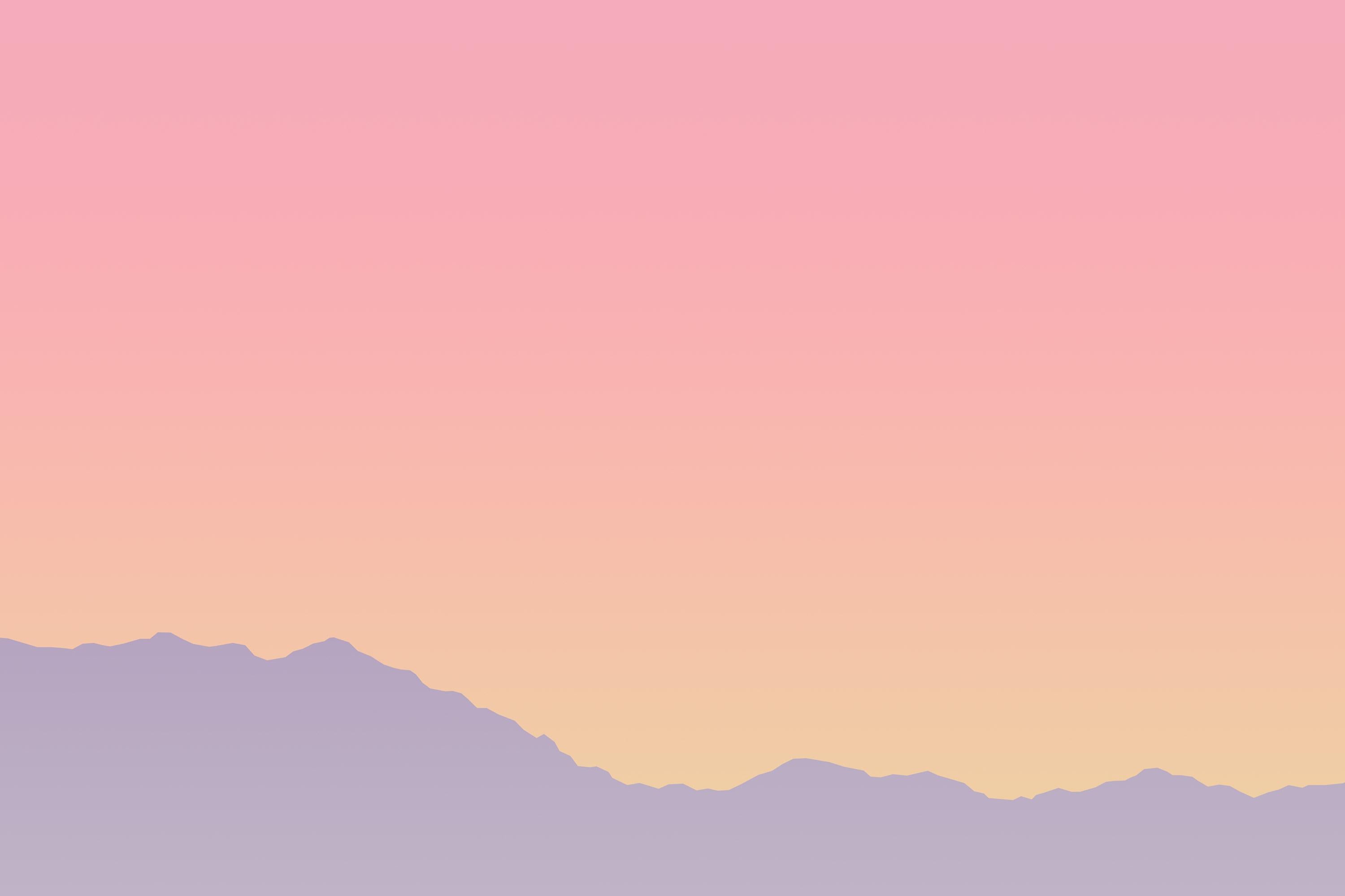 Skyline Triptych of Mount Fuji Sunset, Gradient Pink to Blue, GIicée Print, 2024 For Sale 8