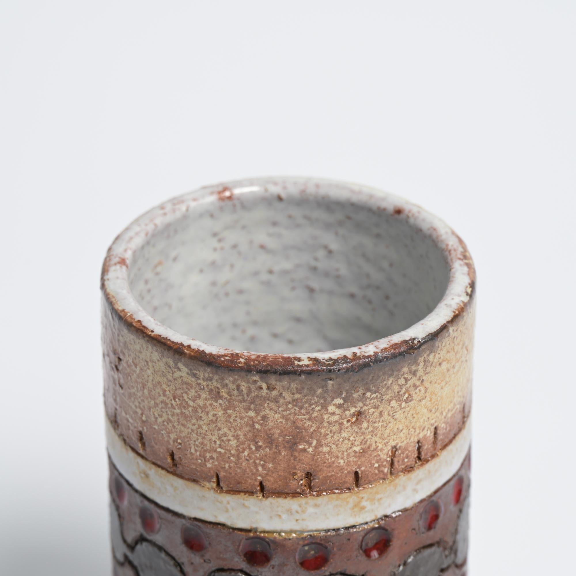 Cylidinrical Vase by Perignem For Sale 6