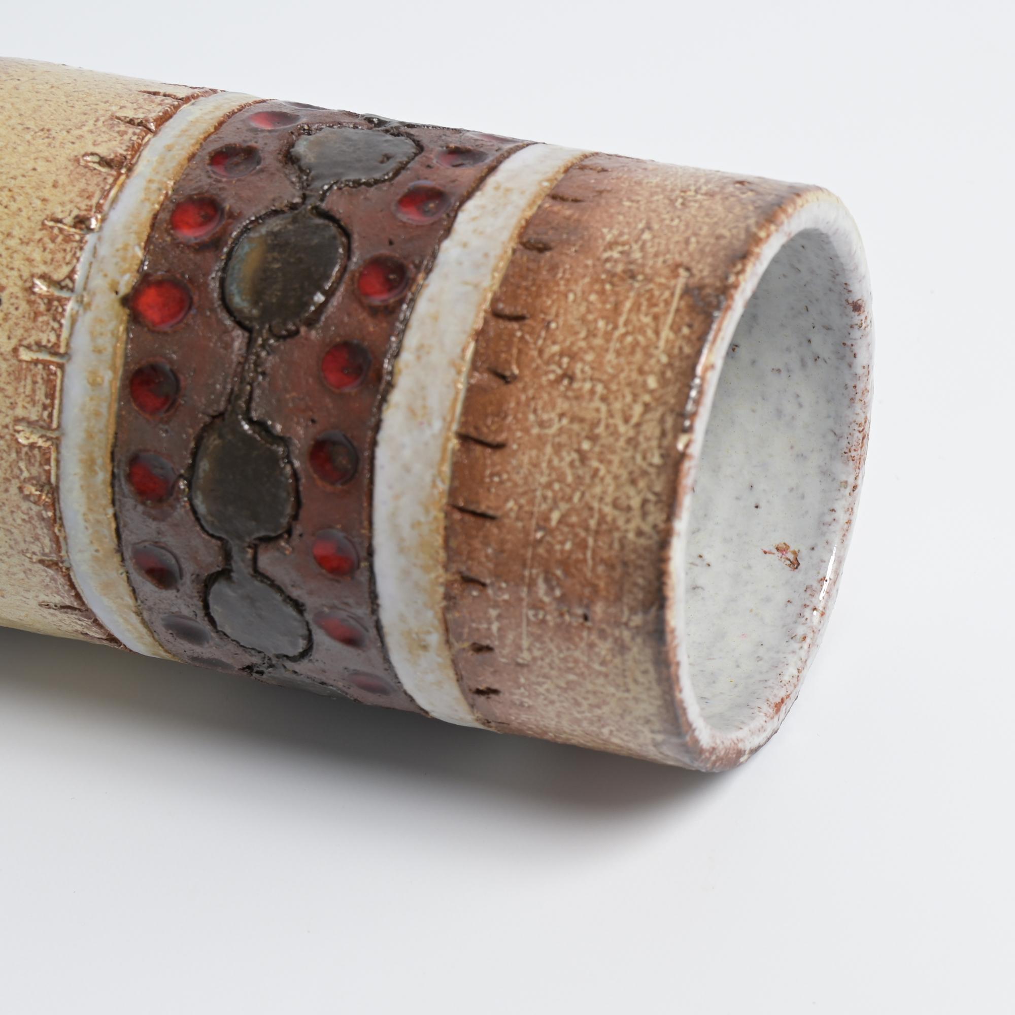 Cylidinrical Vase by Perignem For Sale 9