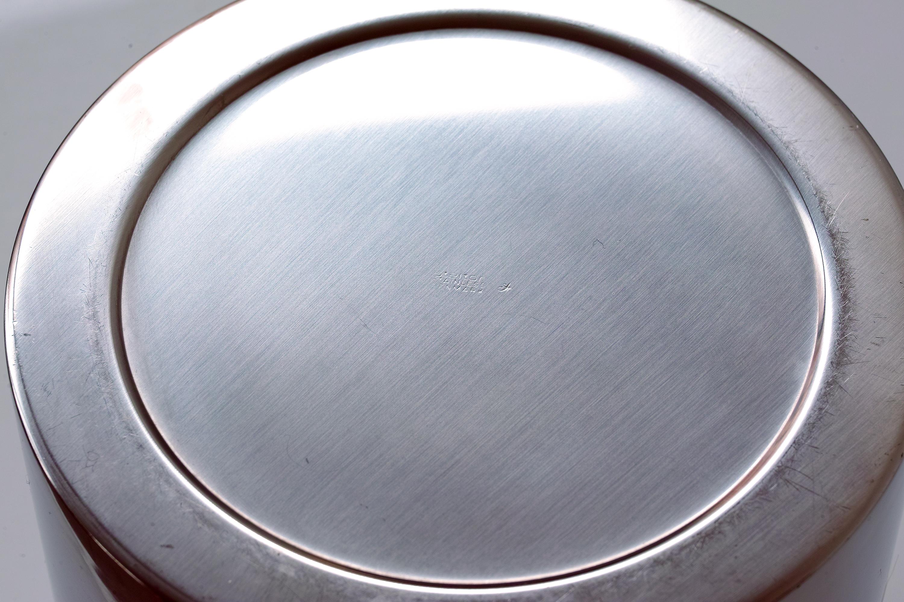 Stainless Steel Cylinda Champagne Cooler / Ice Bucket by Arne Jacobsen for Stelton Denmark For Sale