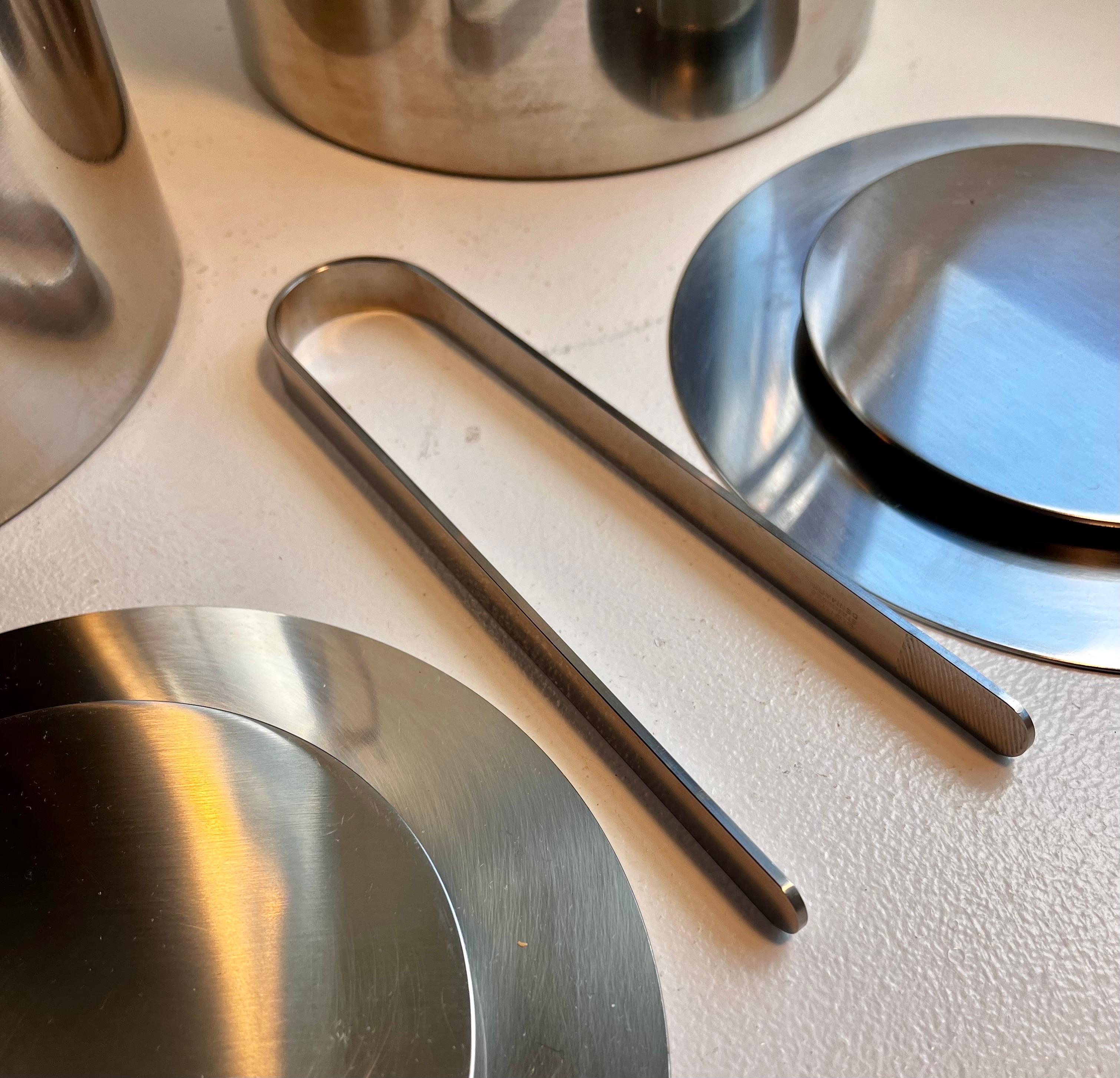 Cylinda Champagne Cooler & Ice Bucket by Arne Jacobsen for Stelton 4