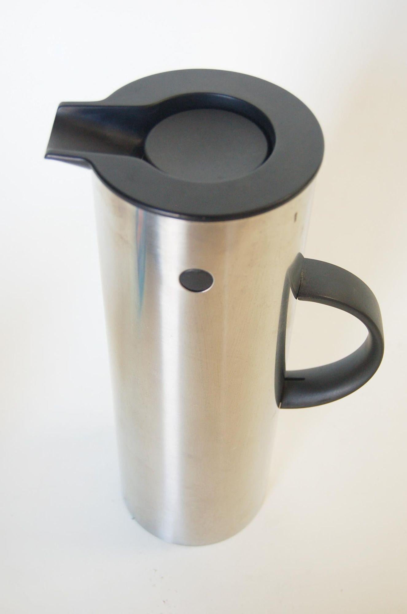 Mid-20th Century Cylinda Line Thermal Pitcher Erik Magnussen for Stelton, Made in Denmark For Sale