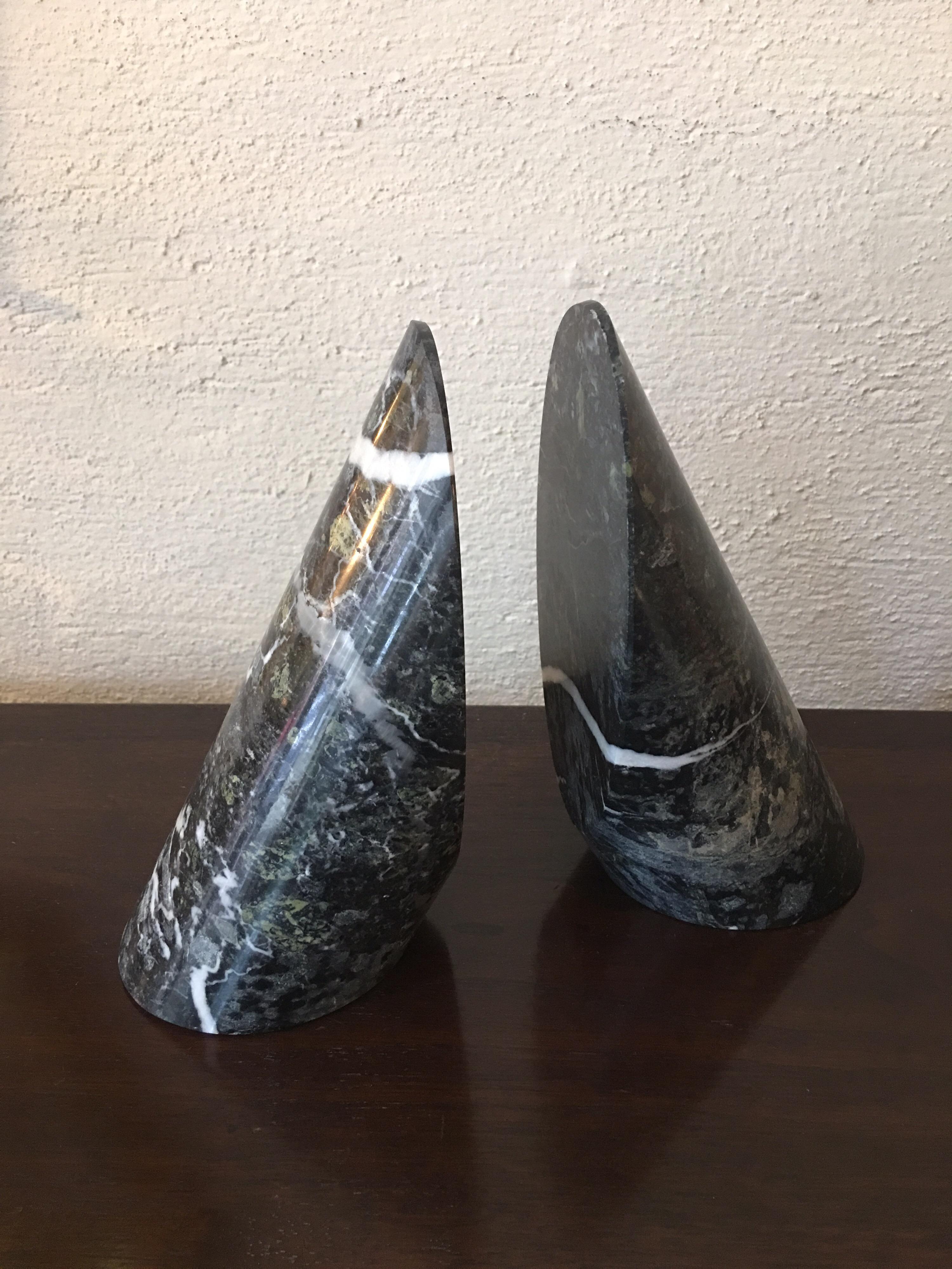 Cylinder Marble Bookends 3
