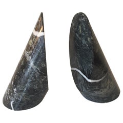 Cylinder Marble Bookends