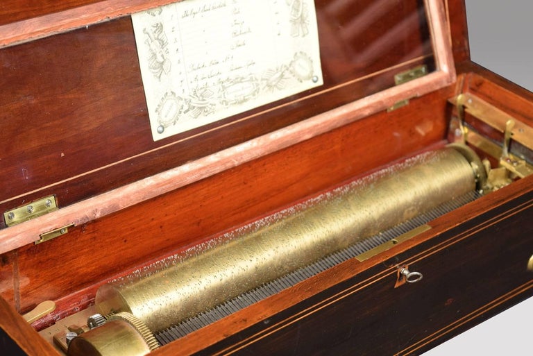 Cylinder Musical Box by Lecoultre Freres For Sale at 1stdibs