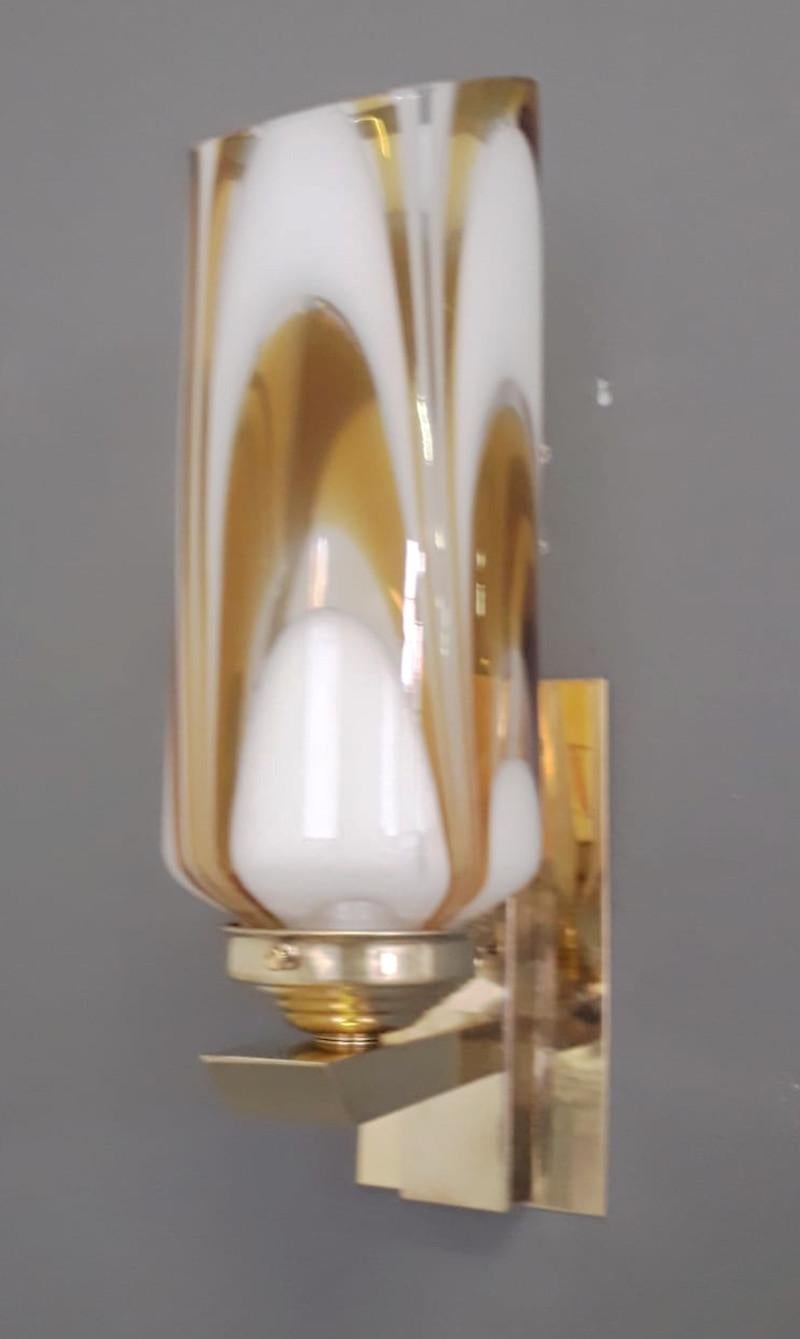 Mid-Century Modern Single Cylinder Sconce by Barovier e Toso For Sale