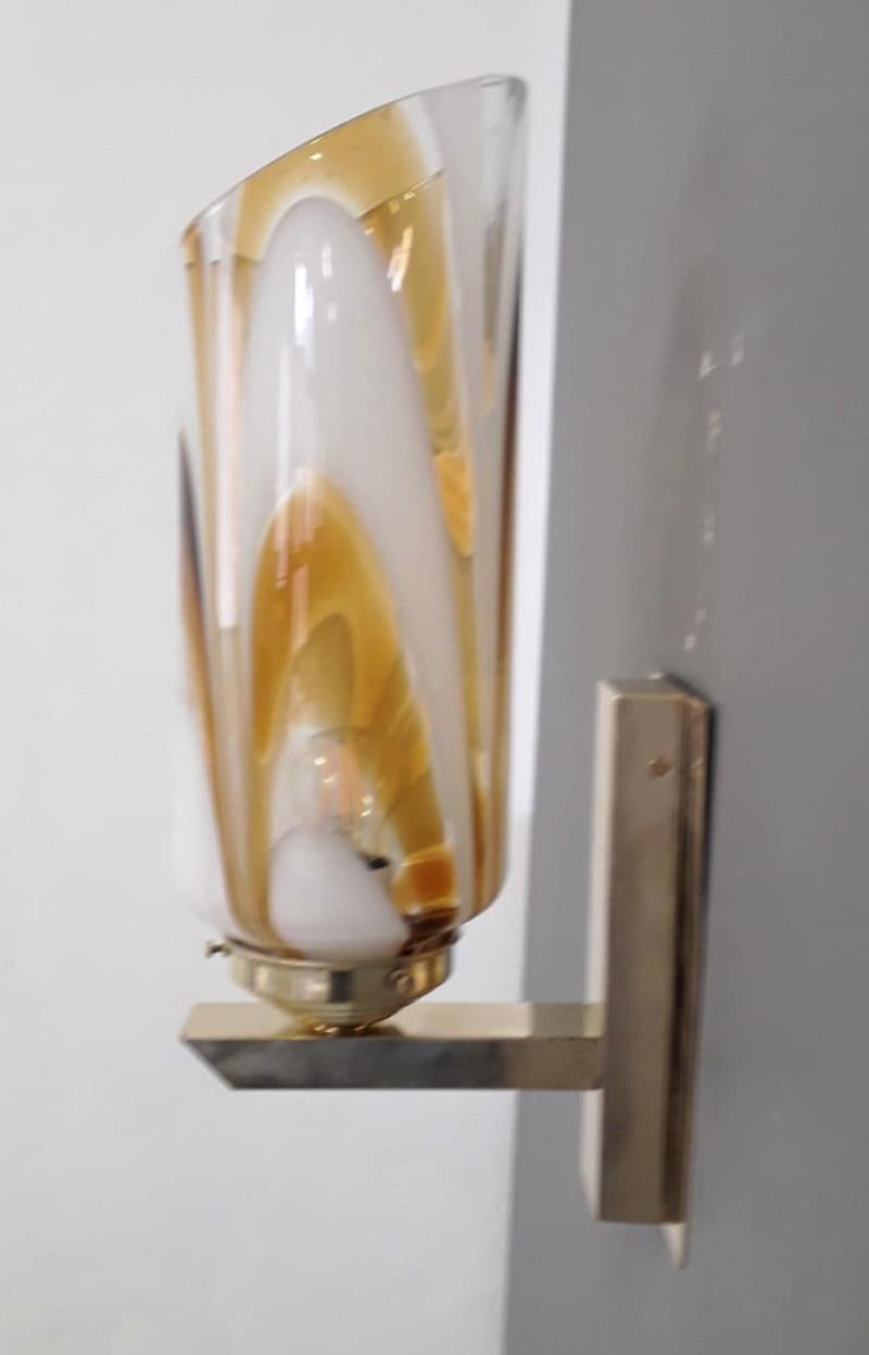 20ième siècle Applique à cylindre simple de Barovier e Toso en vente