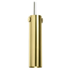 Cylinder Suspension Lamp in Polished Brass By Richard Hutten