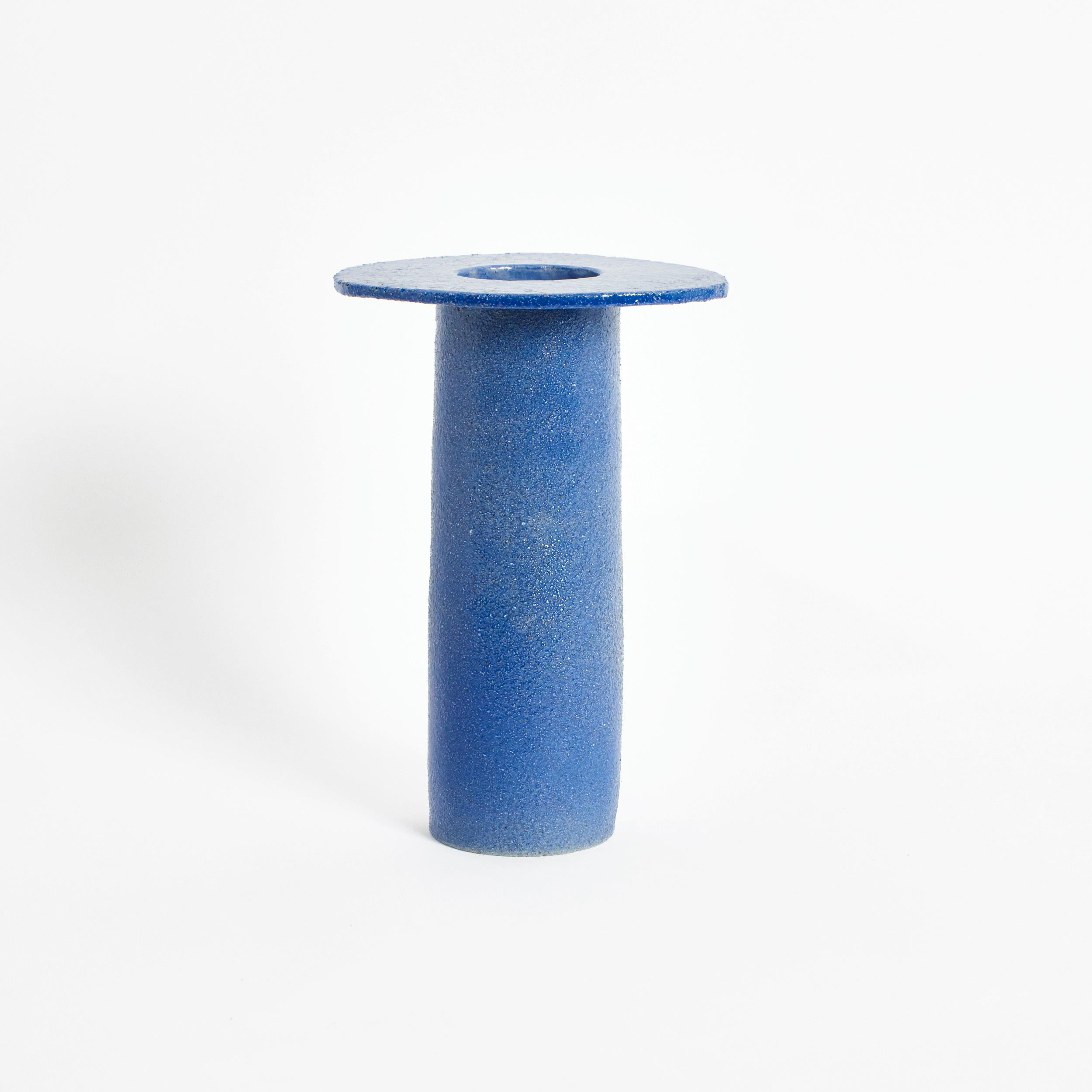 Post-Modern Cylinder Vase in Blue by Project 213A