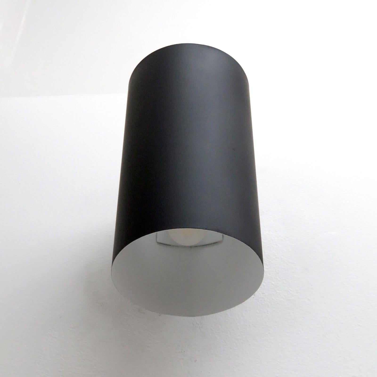 Cylinder Wall Light by Ella & John Meiling for Louis Poulsen, 1970 In Good Condition For Sale In Los Angeles, CA