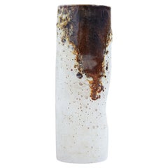 Cylindric ceramic vase by Pino Castagna, Italy 1960's