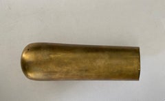 Cylindric Metal Sconces in Painted Bronze/Gold