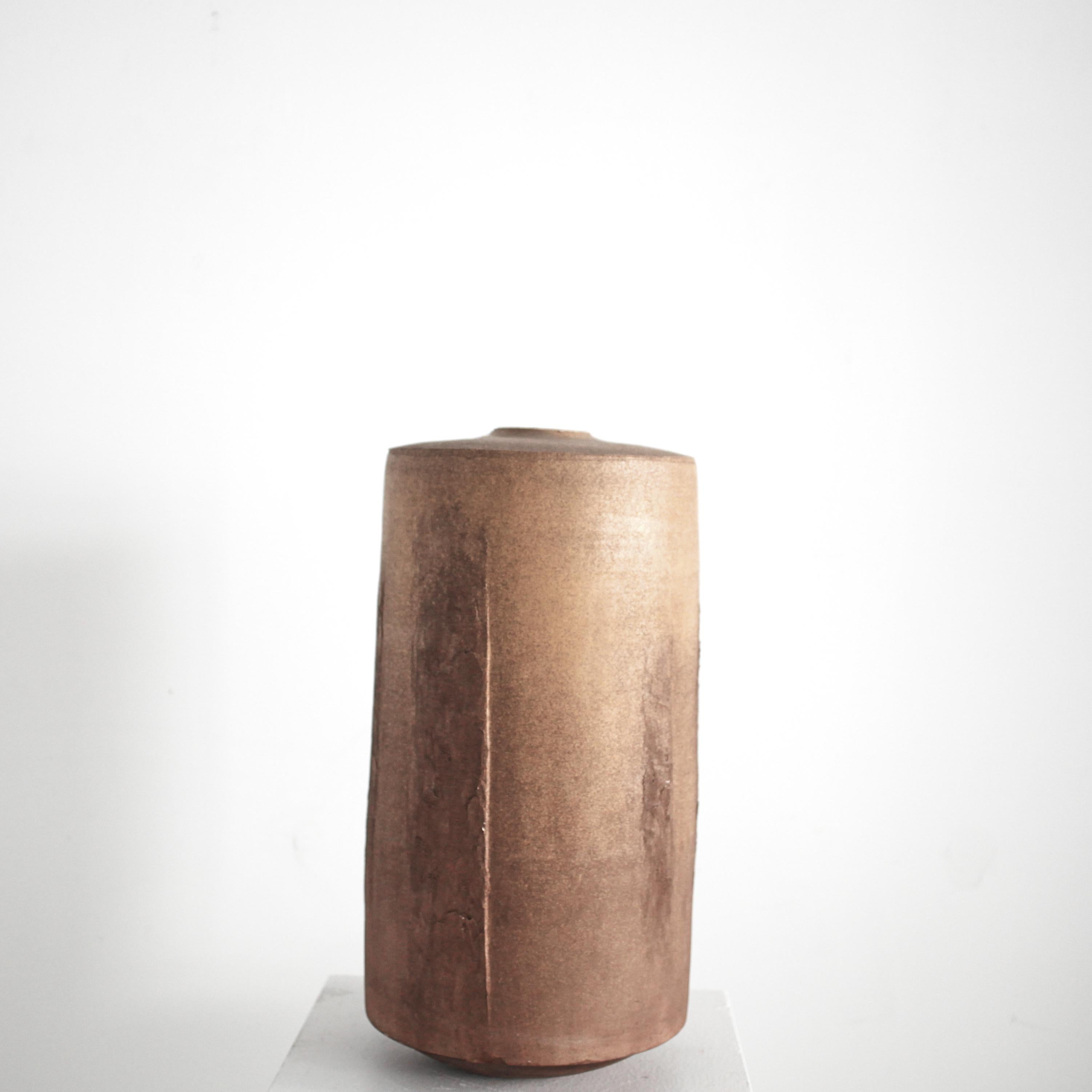 Vaso cilindrico 70S in ceramica Japanese Studio in vendita 1
