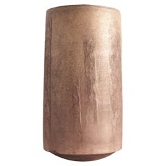 Cylindrical 70S Japanese Studio Ceramic Vessel