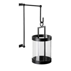 Cylindrical Black Wall Lantern