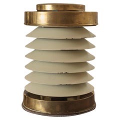 Cylindrical Brass Table Lamp C. 1940
s Cylindrical Brass Table Lamp C. 1940
s