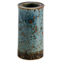 Cylindrical Ceramic Vase in Blue, Marianne Westman for Rorstrand, Sweden, 1960s