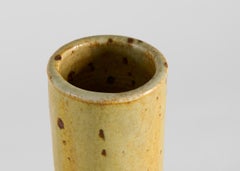 Jarrón cilíndrico de cerámica, Marianne Westman para Rorstrand, Suecia, años 60