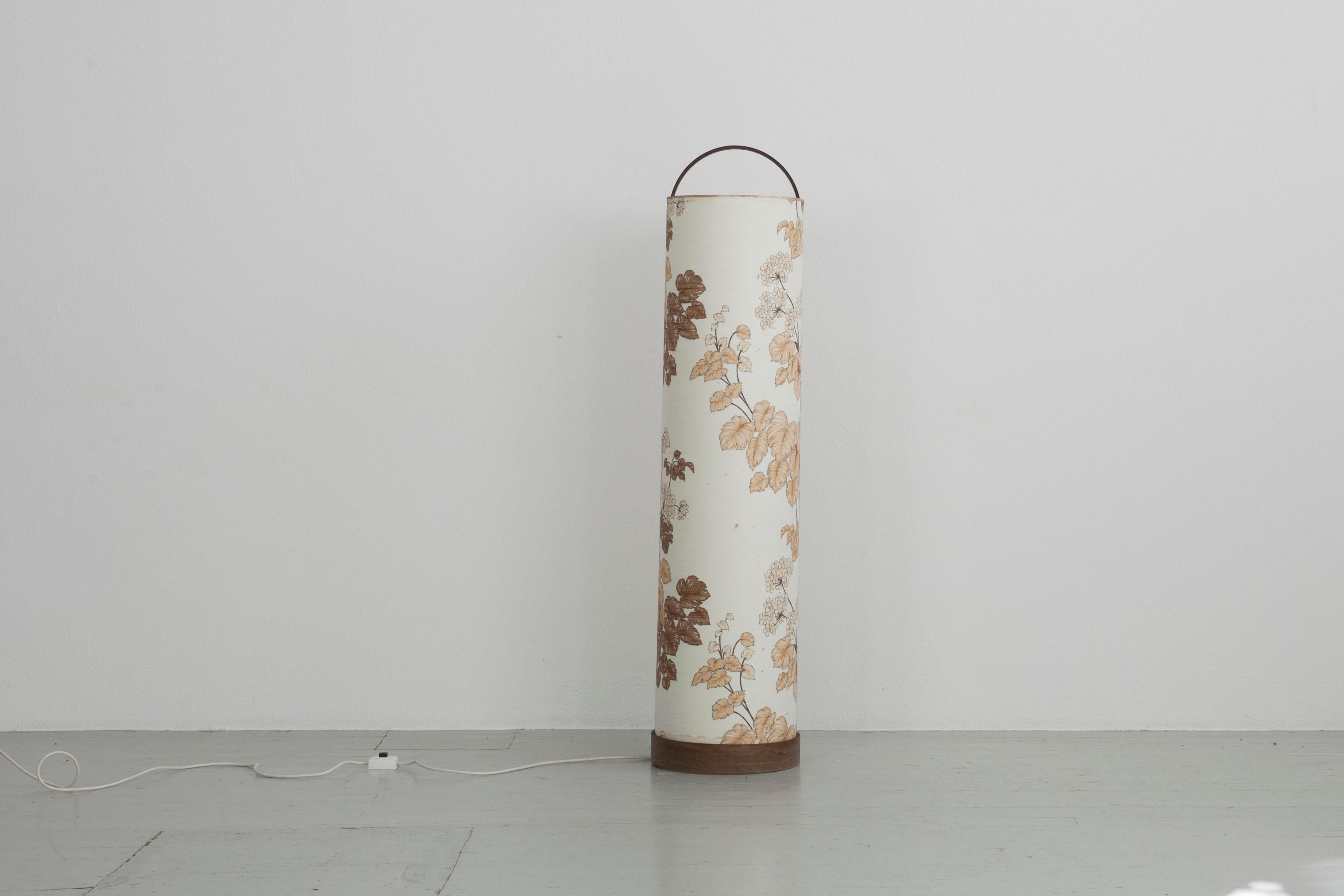 Mid-Century Modern Cylindrical Floor Lamp from the 70s For Sale