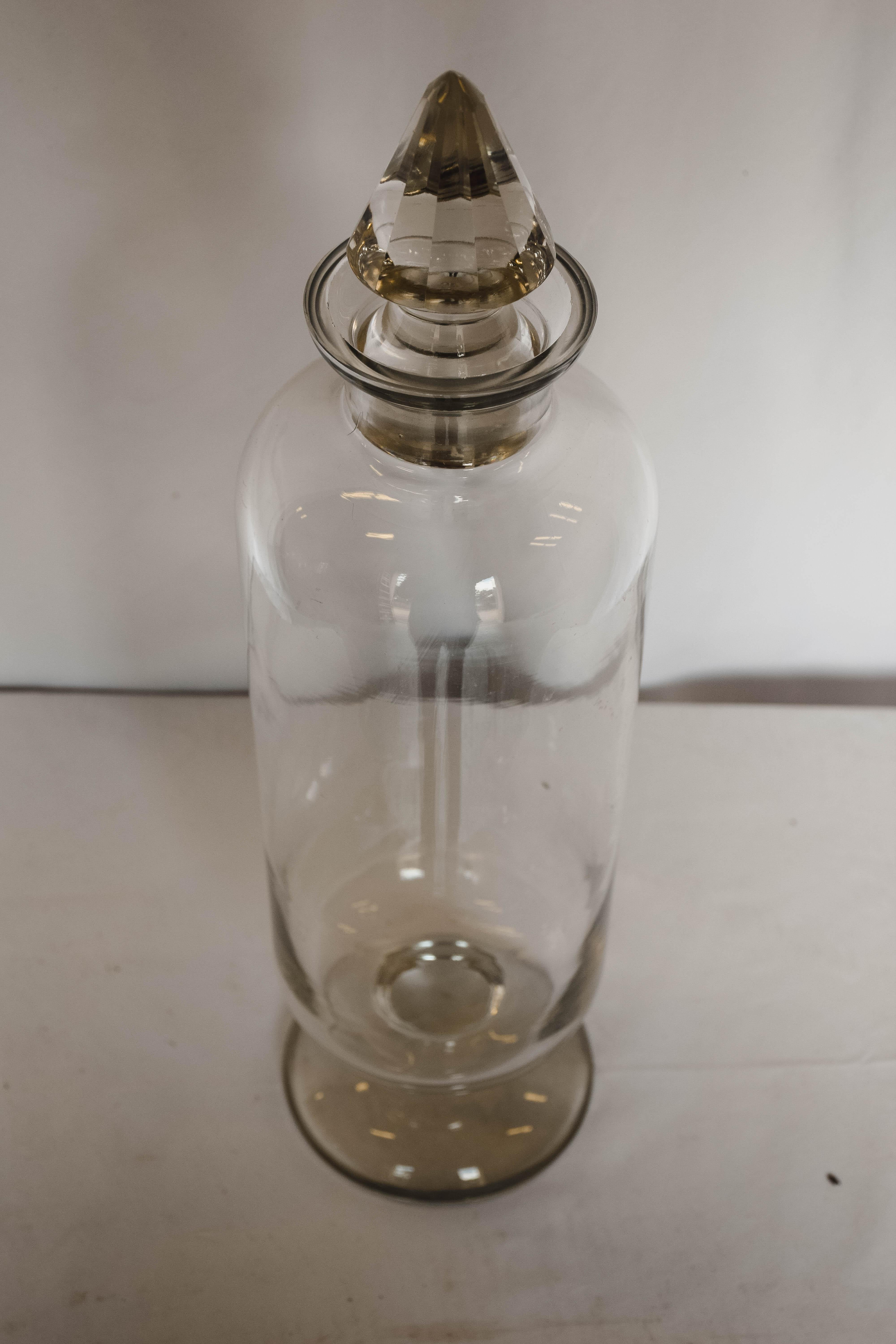 19th Century Cylindrical Glass Jar