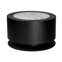 Cylindrical Low Tables Set of 4 In Wood or Lacquer.