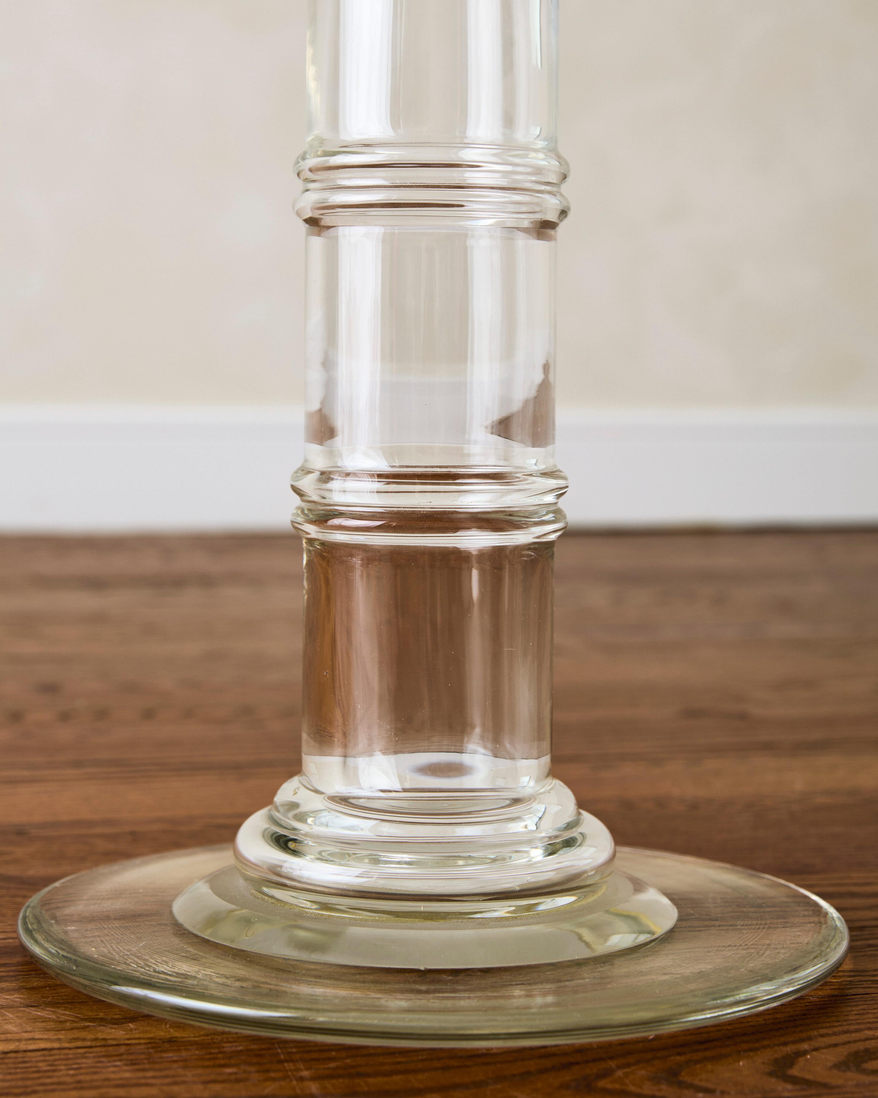 Mid-Century Modern Cylindrical Murano Side Table
