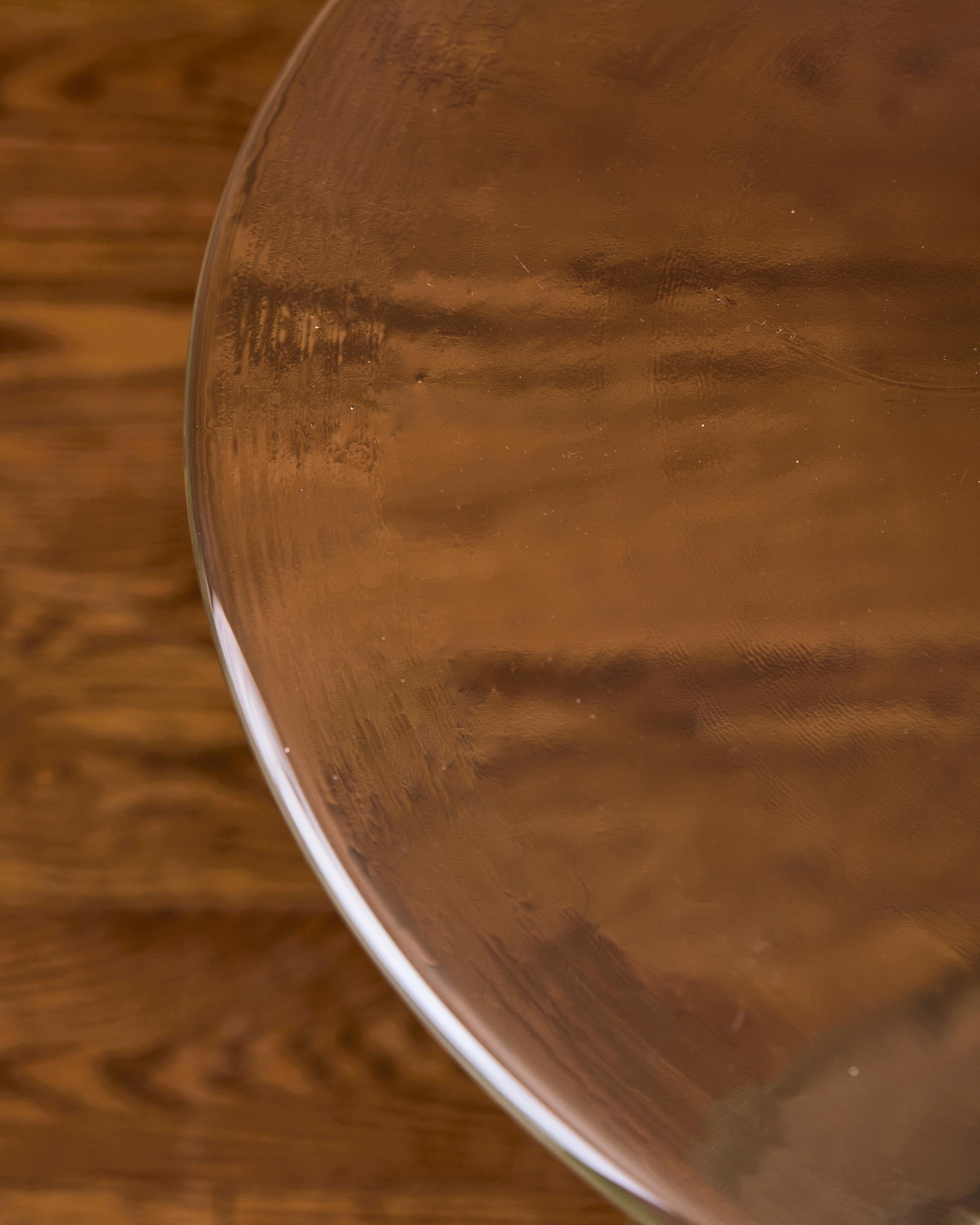 Cylindrical Murano Side Table In Good Condition In New York, NY
