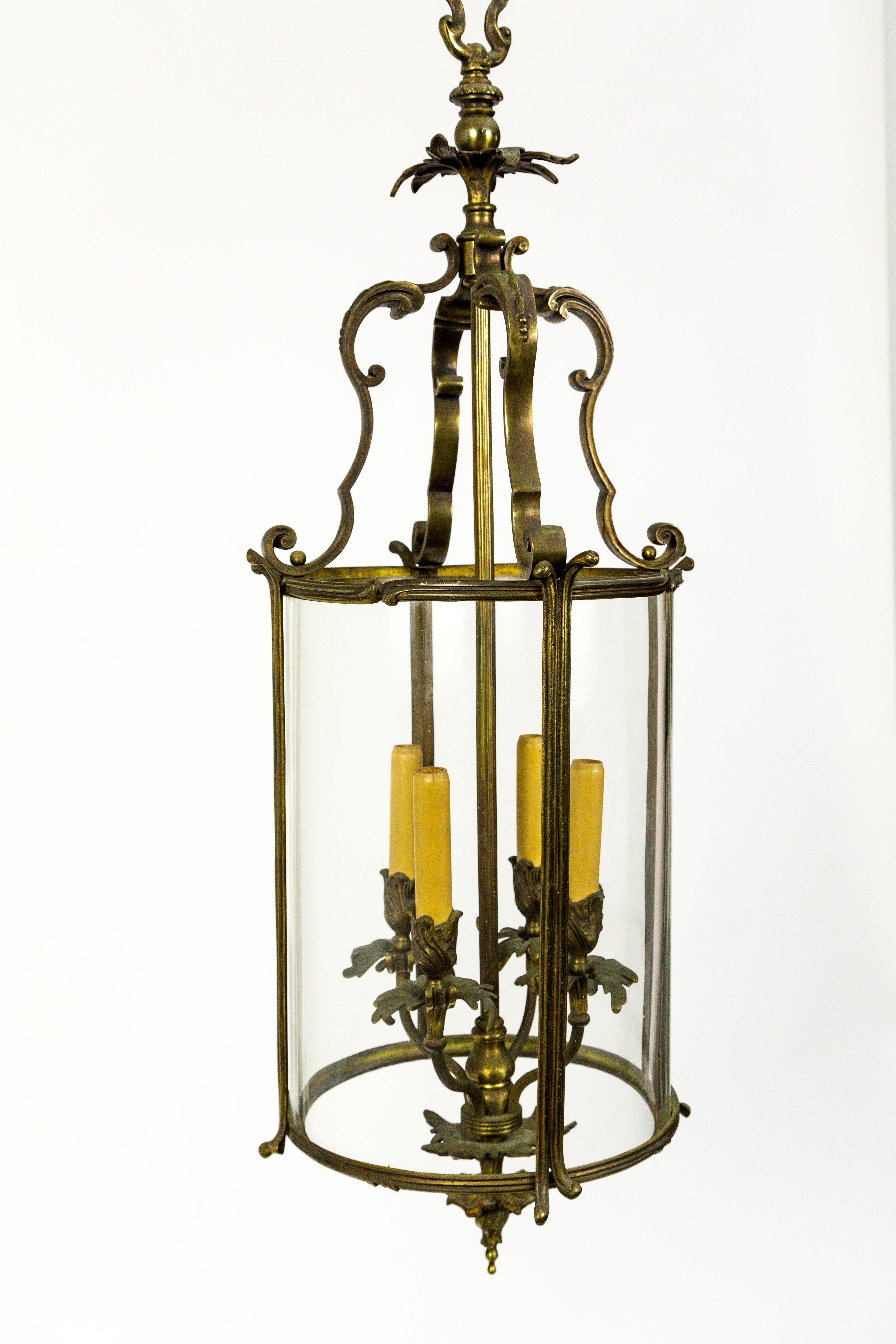 Cylindrical Regency Foliate Lantern 8