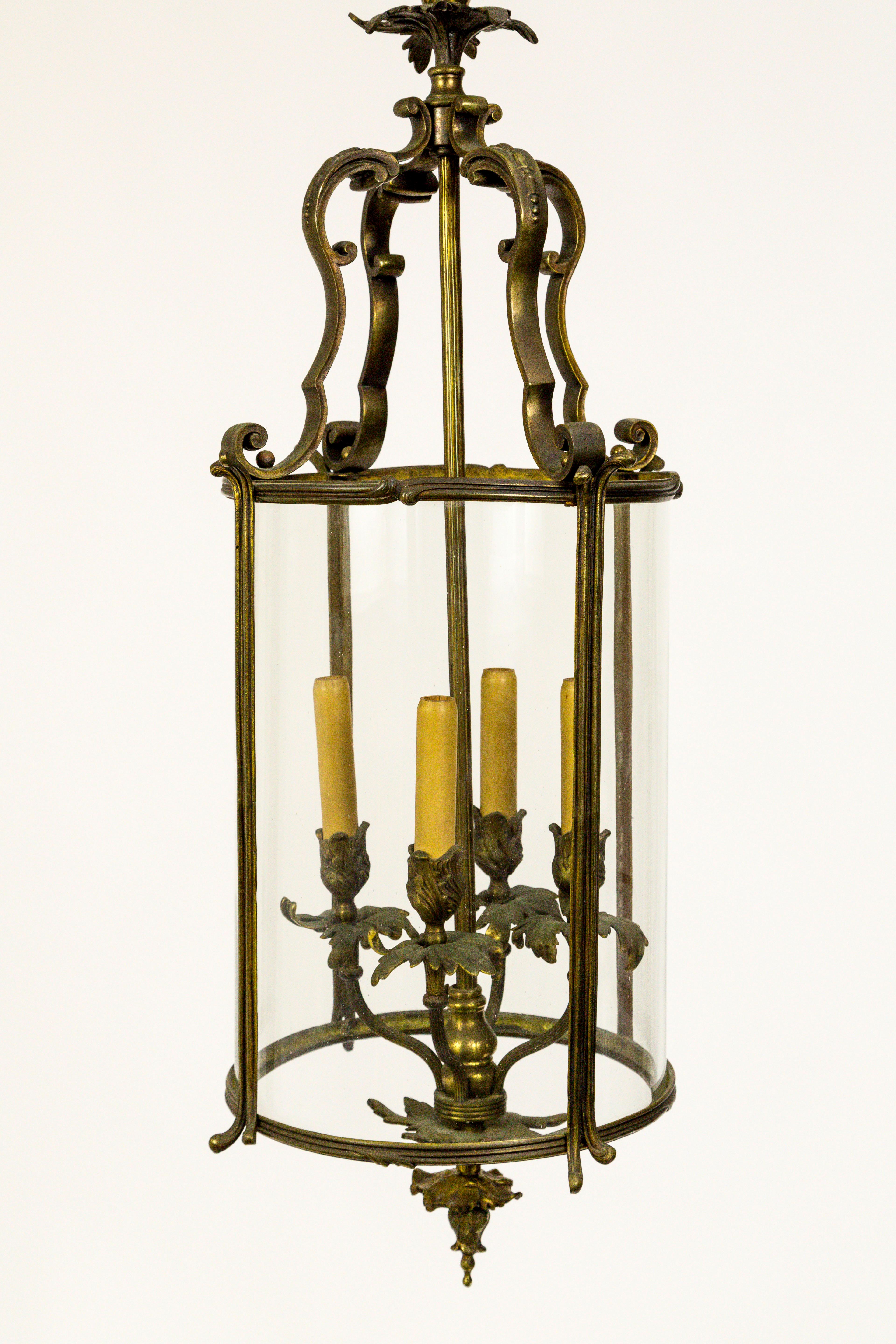 Cylindrical Regency Foliate Lantern 2