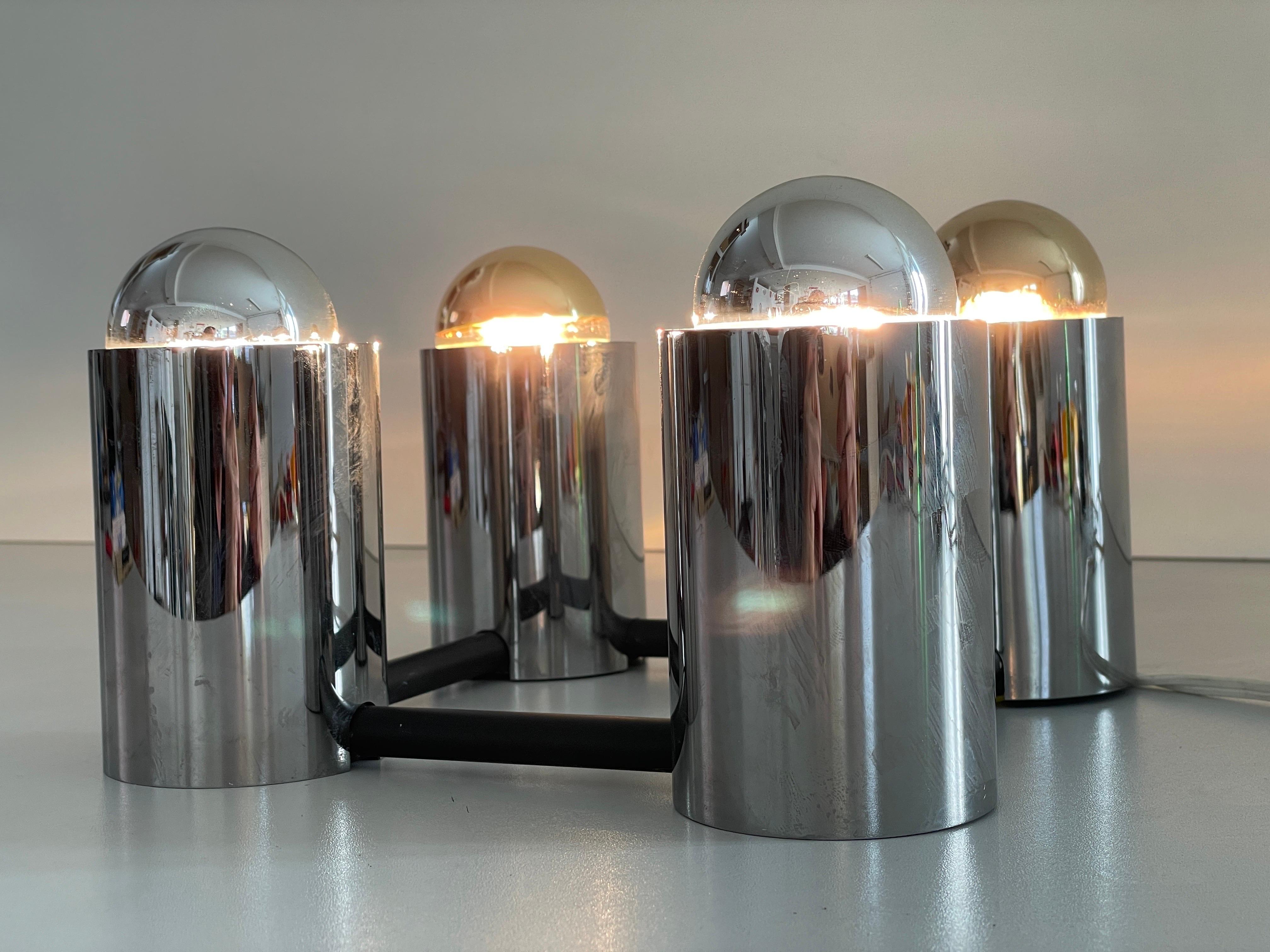 Cylindrical Square Design Flush Mount Ceiling Lamp by Beisl, 1960s, Germany For Sale 6