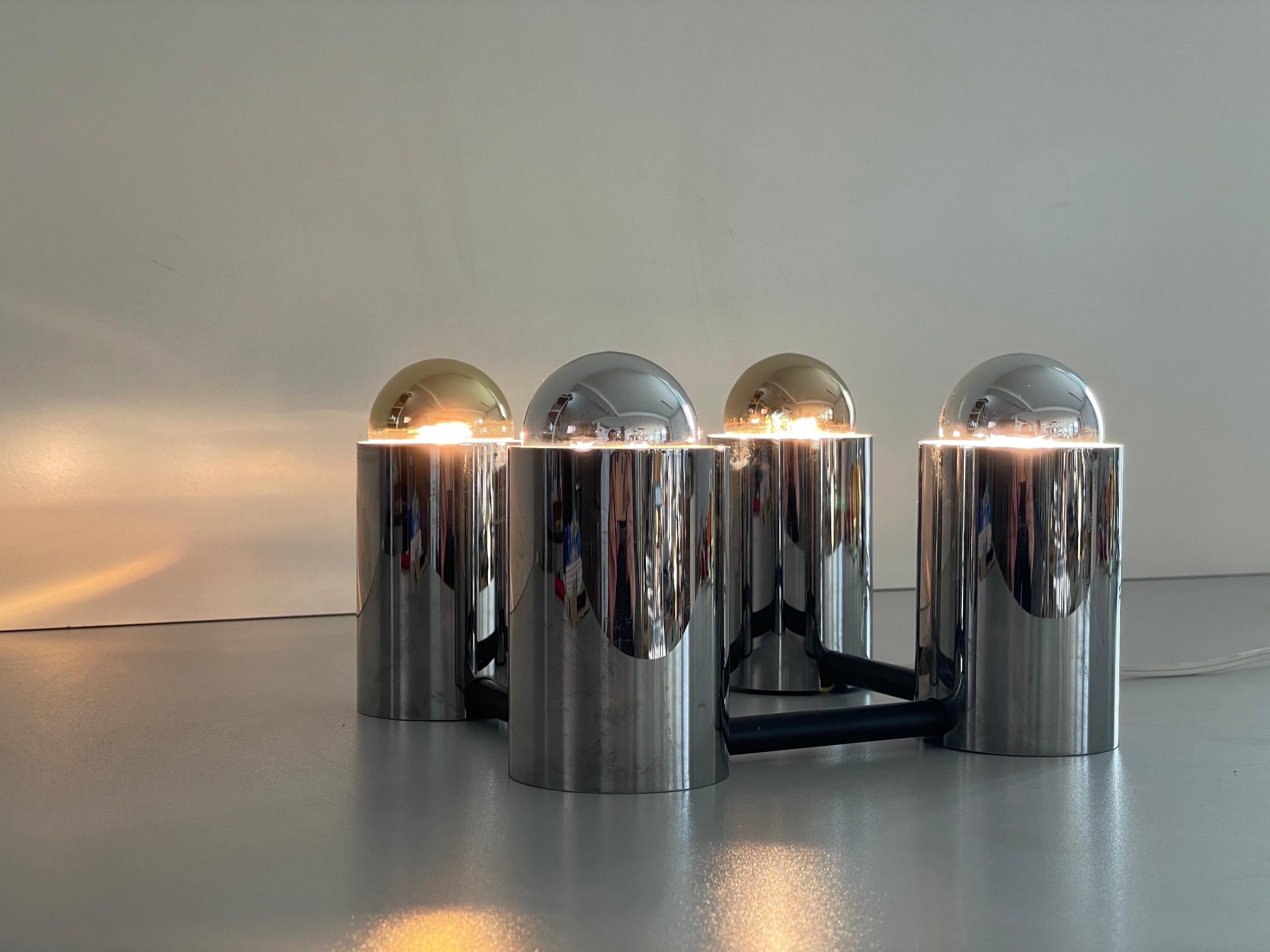Cylindrical Square Design Flush Mount Ceiling Lamp by Beisl, 1960s, Germany For Sale 7