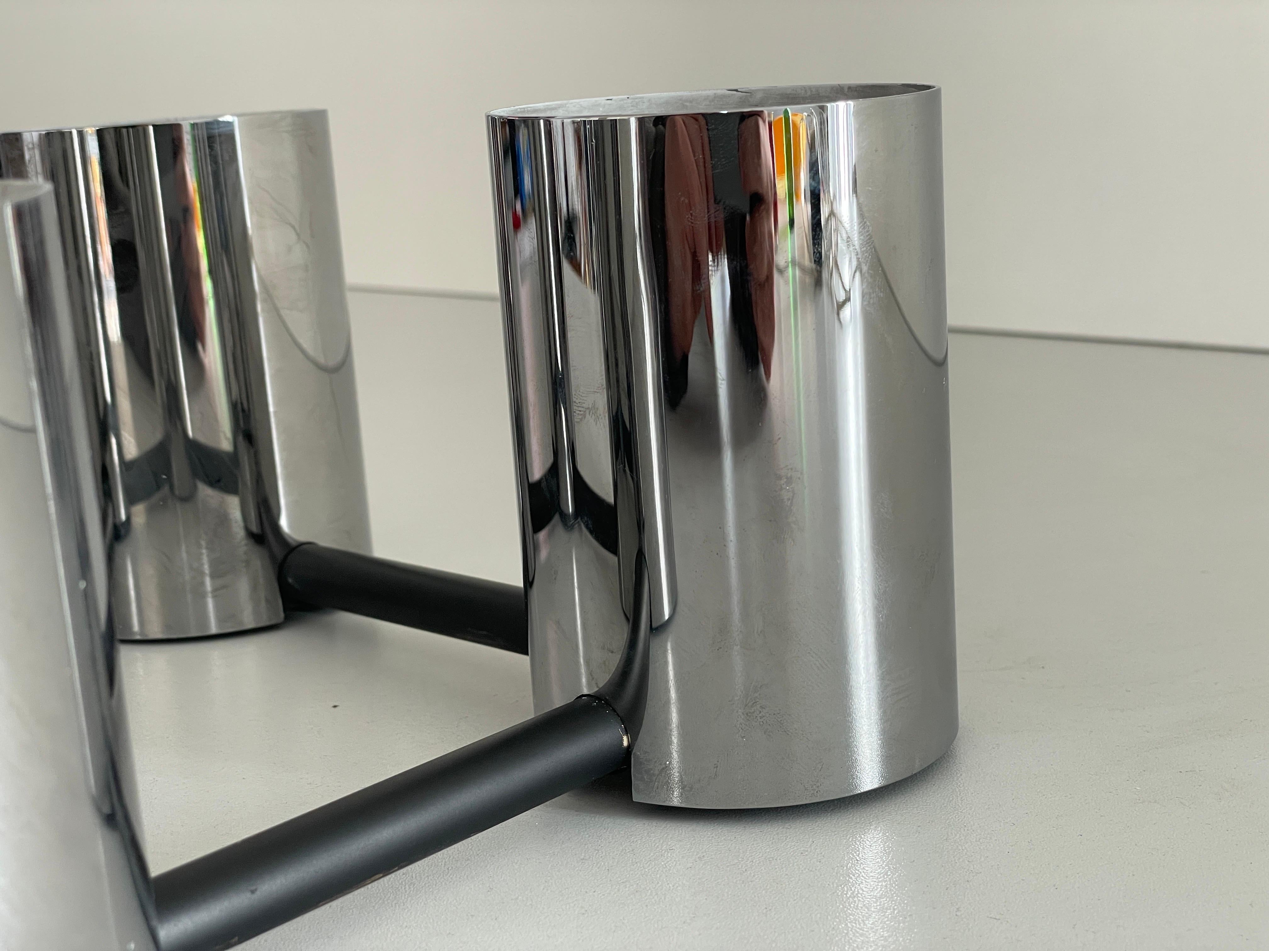 Cylindrical Square Design Flush Mount Ceiling Lamp by Beisl, 1960s, Germany For Sale 1