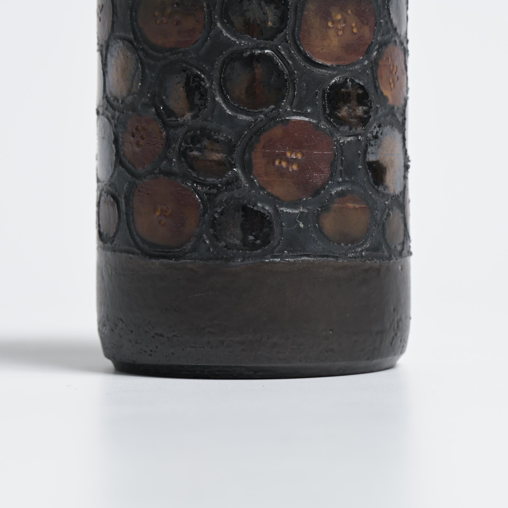 Cylindrical Vase by Perignem For Sale 7
