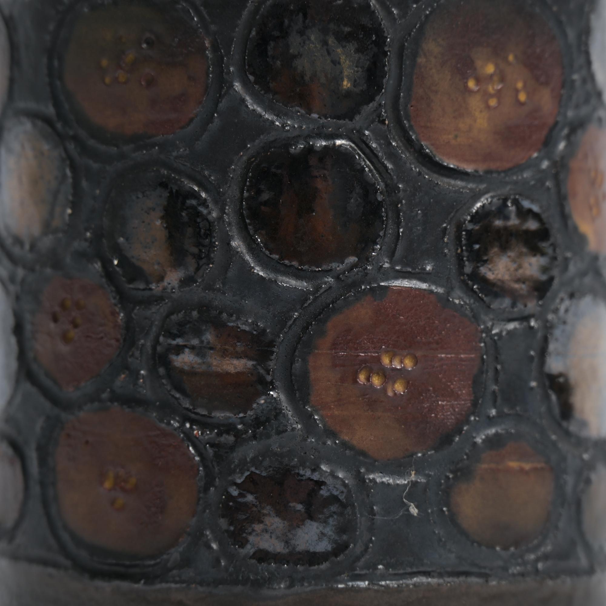 Cylindrical Vase by Perignem For Sale 8