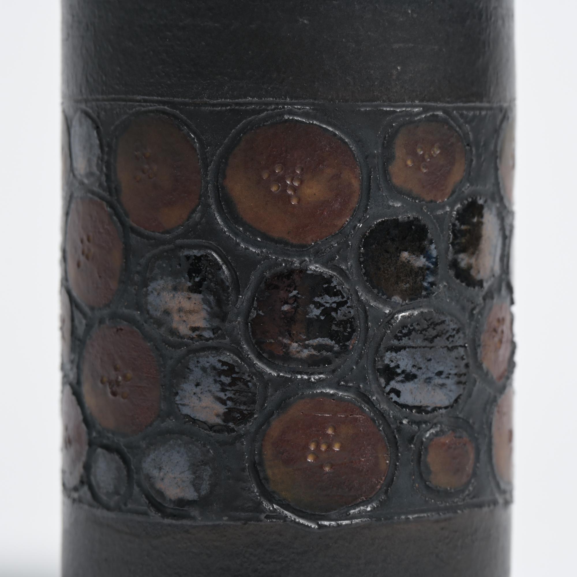 Cylindrical Vase by Perignem For Sale 9