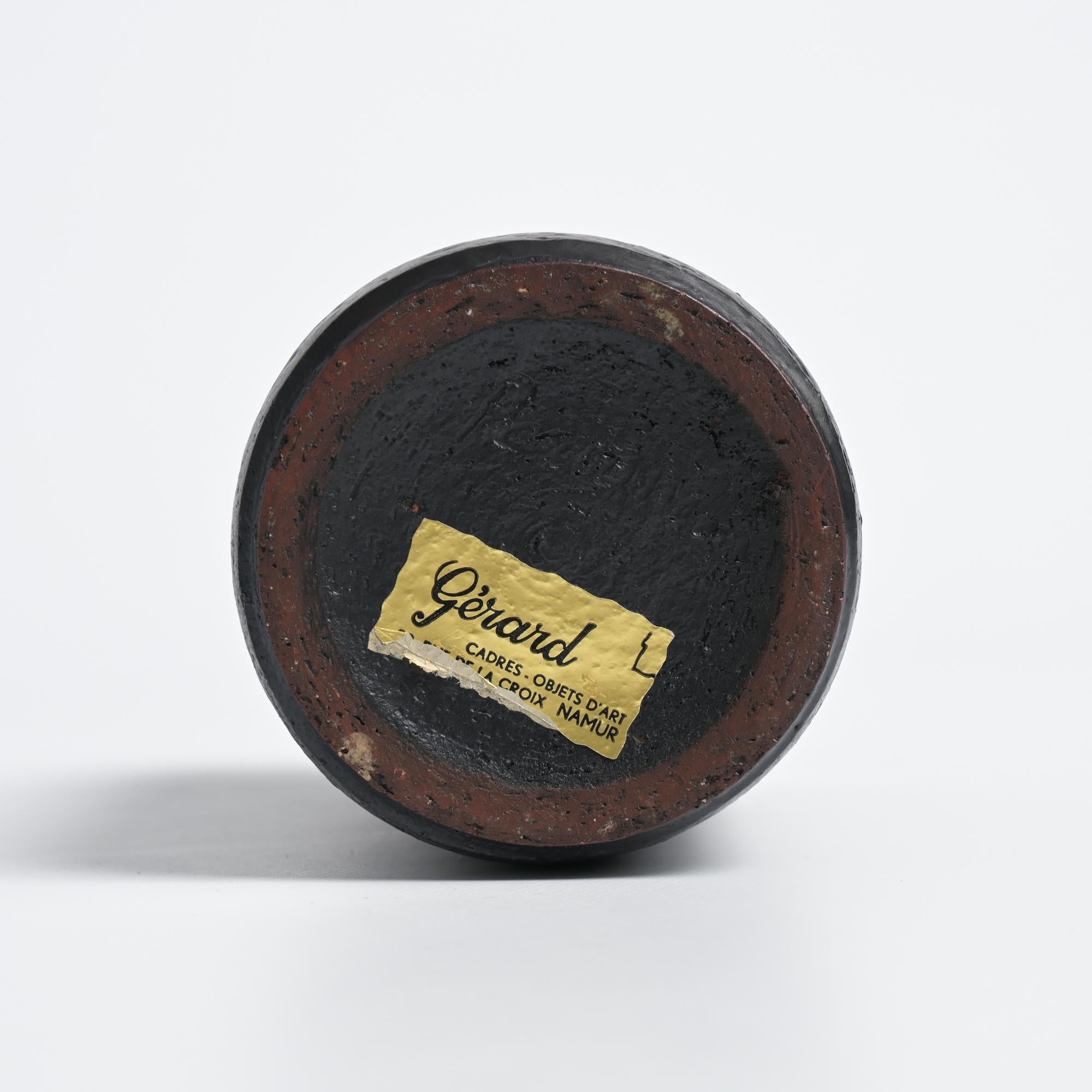 Cylindrical Vase by Perignem For Sale 10