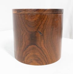 Cylindrical Wood Box, circa 1960, France