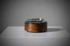 Cylindrical Wooden Box by Pietro Chiesa for Fontana Arte, Italy 1950s