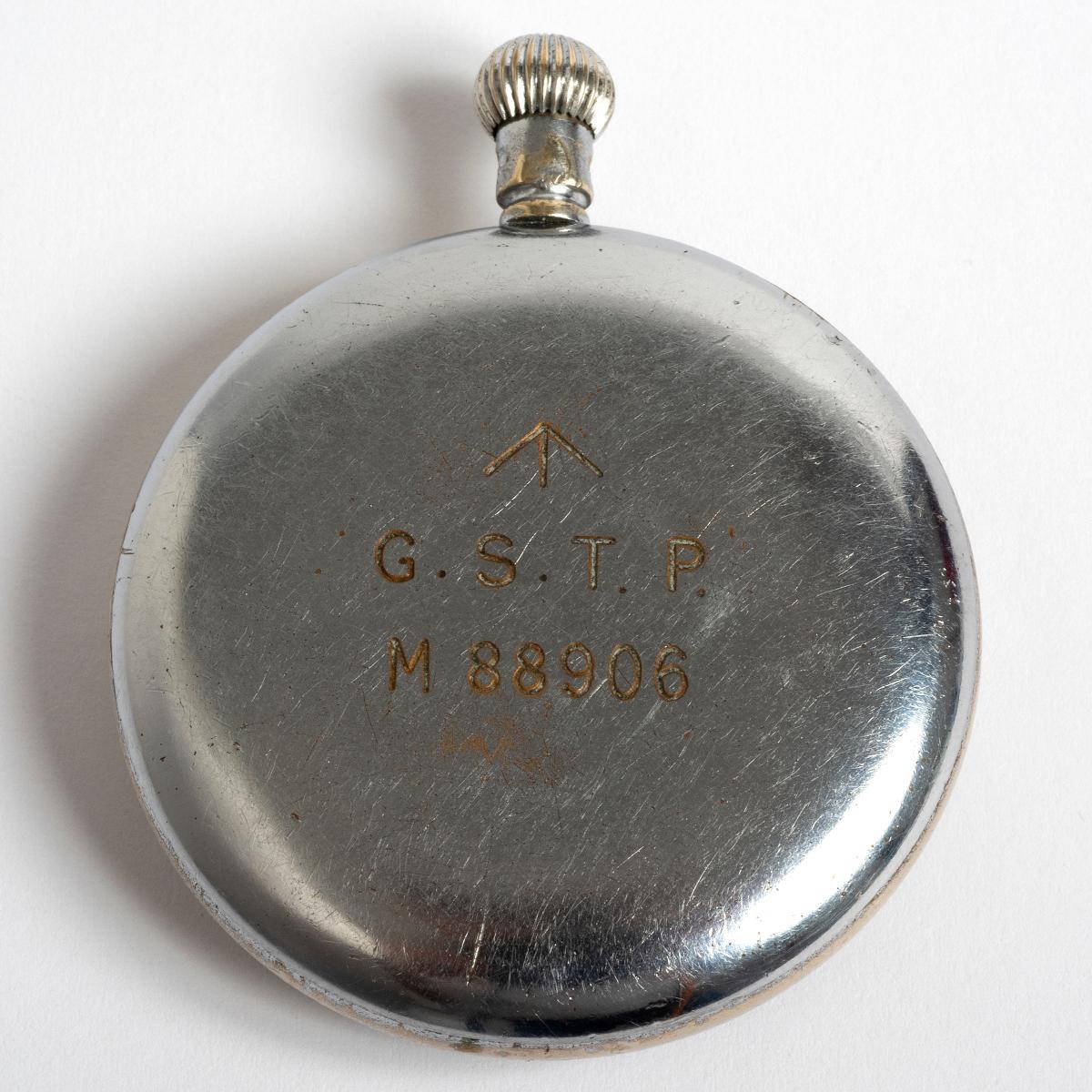 Cyma British Army G.S.T.P Pocket Watch MOD Broad Arrow. 775 Manual Mmt, Mid 1940 3