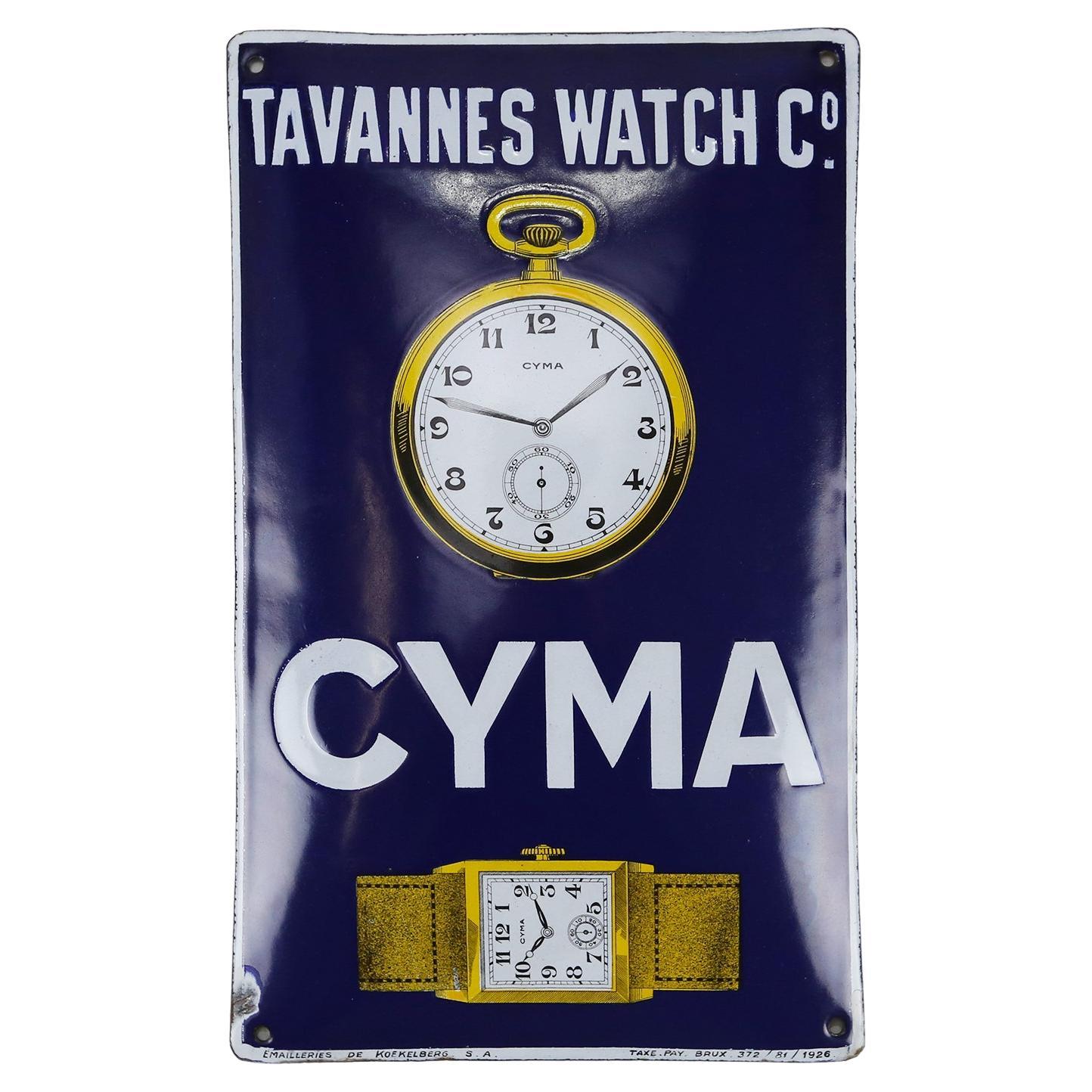 Cyma emanel advertising sign 1926 For Sale