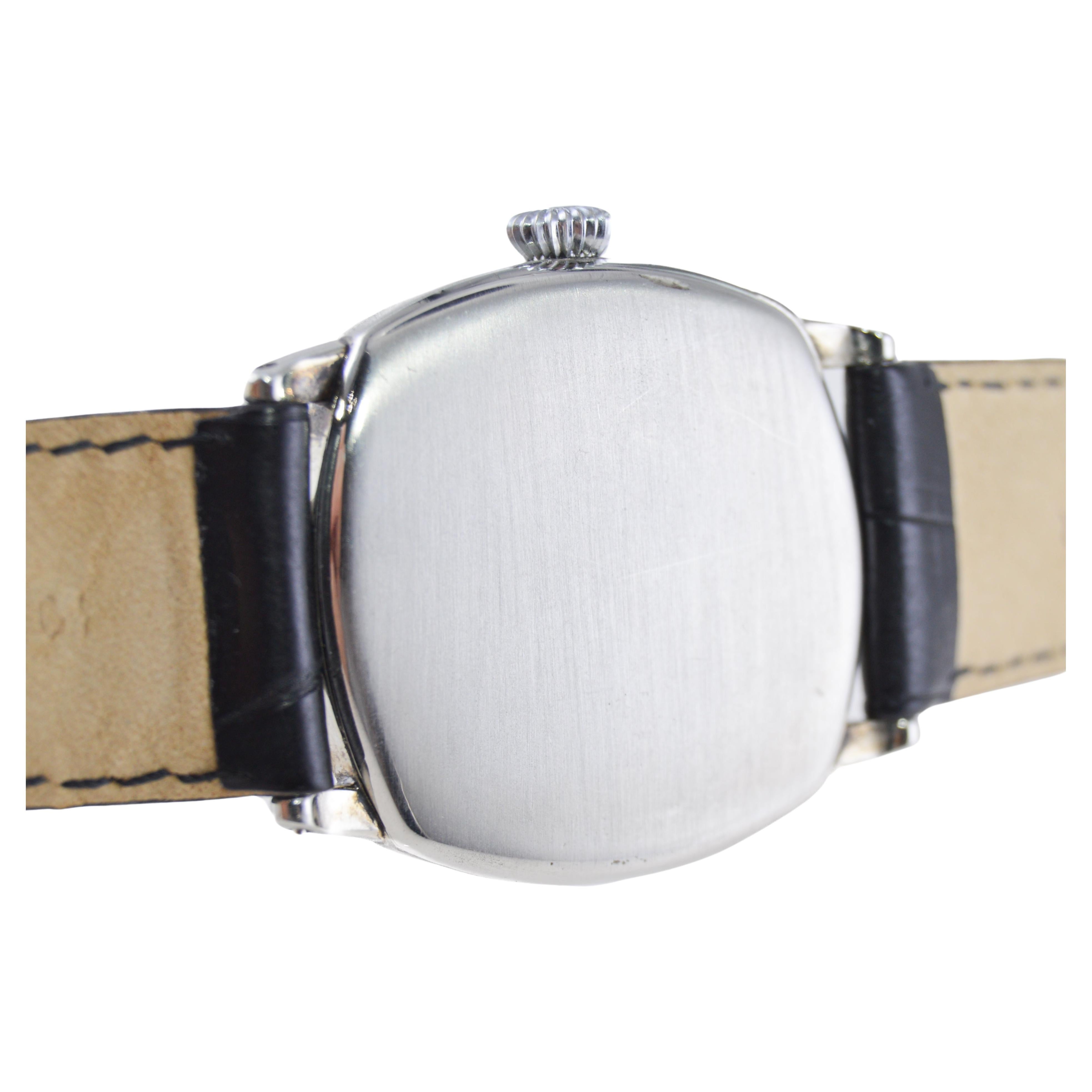 Cyma for Cuervo & Sobrinos Nickel Watch For Sale 6