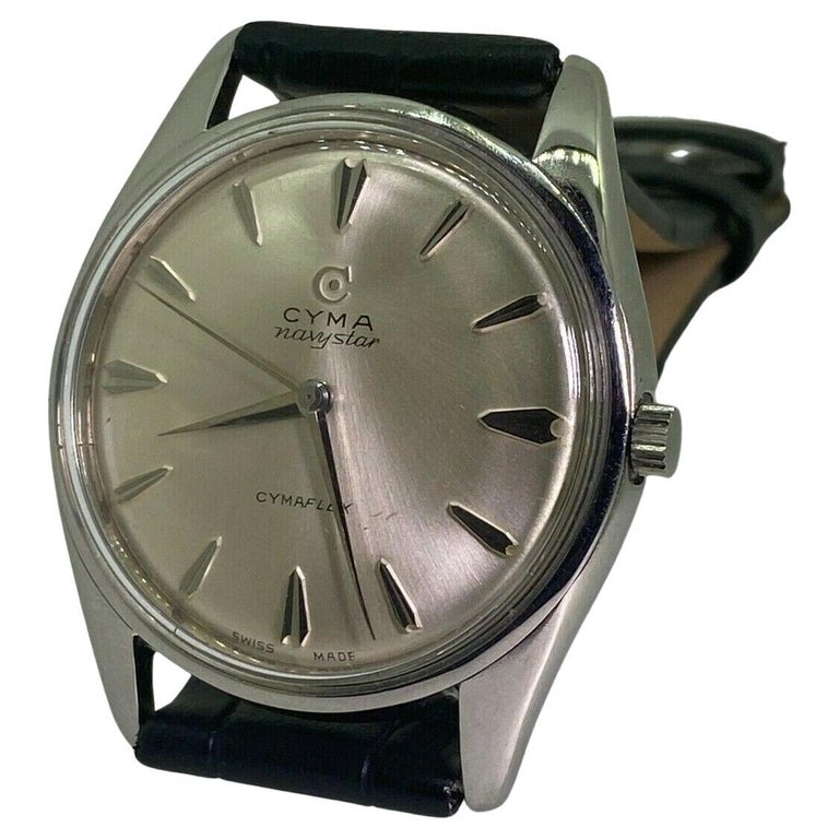 Reloj manual de caballero Cyma Navystar Cymaflex Vintage c1956 en - Main Image