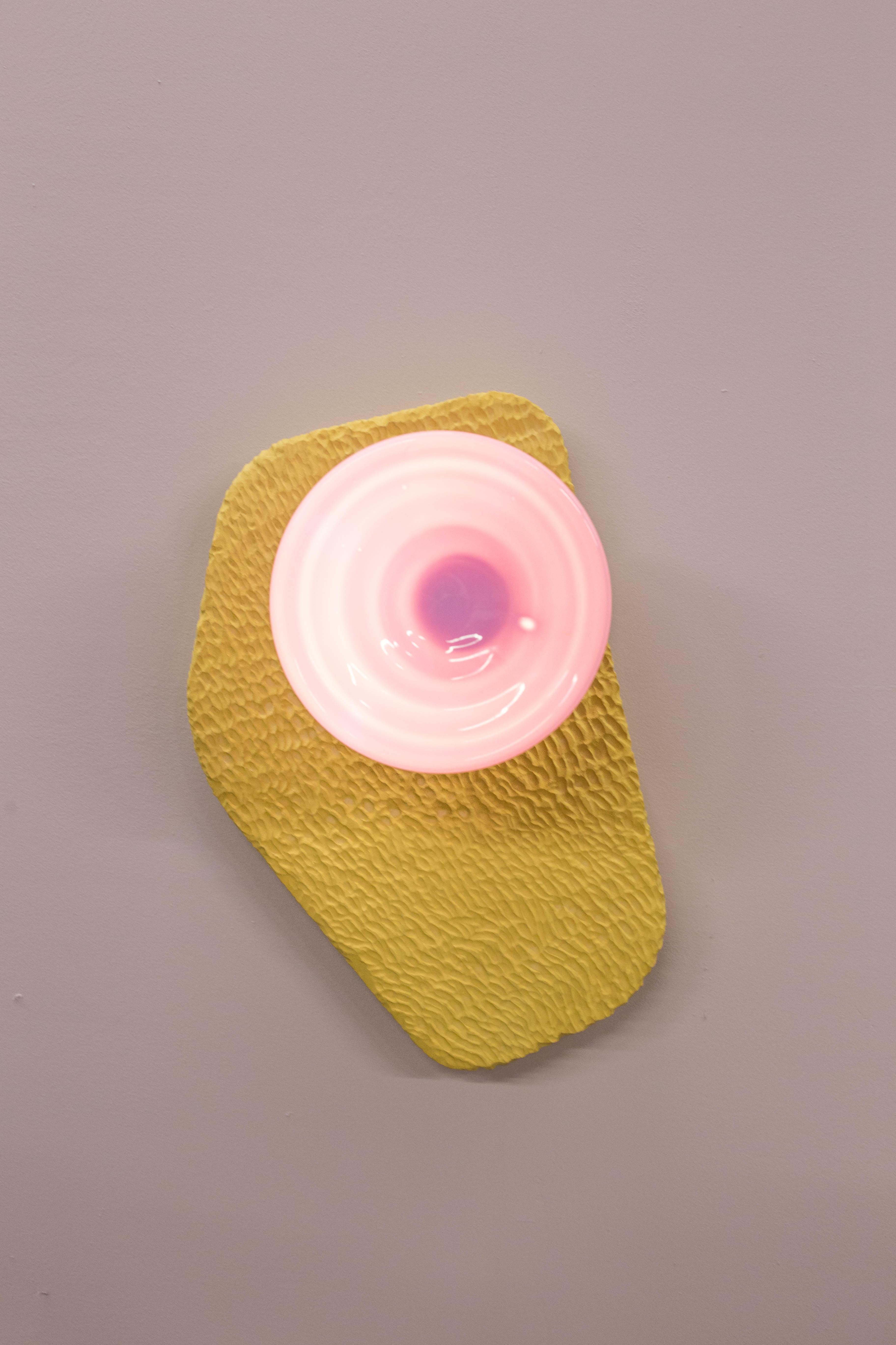Contemporary Cymatic Lens Sconces 'Pair'